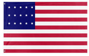 A mockup of the custom flag '15-Star Flag' on a white background