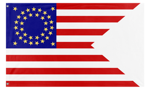 A mockup of the custom flag '35-Star Civil War Flag' on a white background