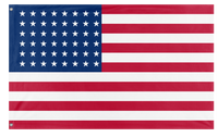 A mockup of the custom flag '48-Star Flag' on a white background