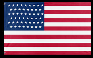 A mockup of the custom flag 'Abraham Lincoln United States Flag' on a white background