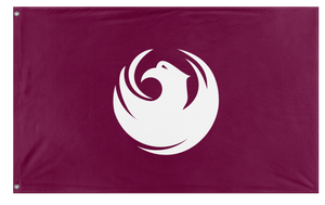 A mockup of the custom flag 'Arizona Phoenix Flag' on a white background