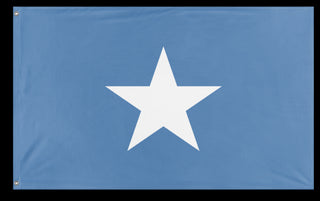 A mockup of the custom flag 'Republic of West Florida Flag' on a white background