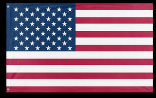 A mockup of the custom flag 'Native American Flag' on a white background