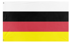 A mockup of the custom flag 'Miccosukee Tribe Flag' on a white background