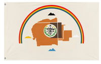 A mockup of the custom flag 'Najavo Nation Flag' on a white background