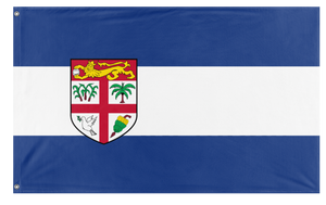 A mockup of the custom flag 'Kolpolia flag' on a white background