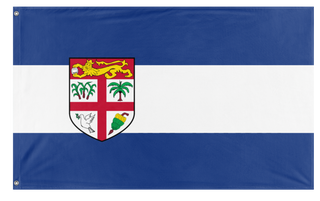A mockup of the custom flag 'Kolpolia flag' on a white background