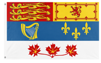 A mockup of the custom flag 'Canadian Royal Standard flag' on a white background