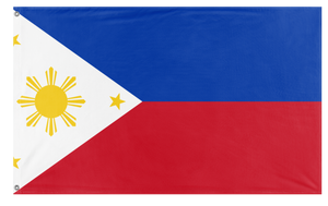 A mockup of the custom flag 'Philippine  flag' on a white background