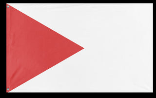 A mockup of the custom flag 'test flag' on a white background