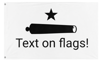 A mockup of the custom flag 'bob flag' on a white background