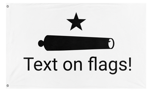 A mockup of the custom flag 'bob flag' on a white background