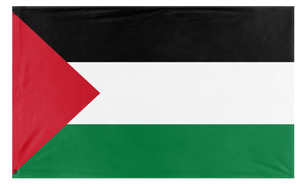 A mockup of the custom flag 'pal flag' on a white background