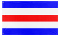 A mockup of the custom flag 'Charlie Signal Flag' on a white background