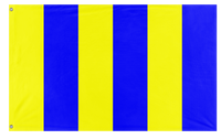 A mockup of the custom flag 'Golf Signal Flag' on a white background