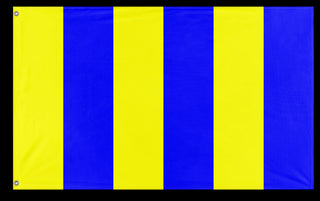 A mockup of the custom flag 'Golf Signal Flag' on a white background