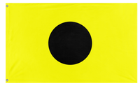 A mockup of the custom flag 'Indie Signal Flag' on a white background