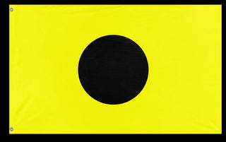 A mockup of the custom flag 'Indie Signal Flag' on a white background