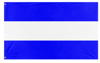 A mockup of the custom flag 'Juliet Signal Flag' on a white background