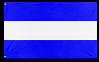A mockup of the custom flag 'Juliet Signal Flag' on a white background