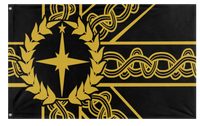 A mockup of the custom flag 'Last Empire flag' on a white background