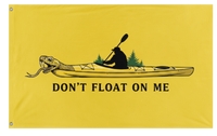 A mockup of the custom flag 'Kayak Flag 2 flag' on a white background