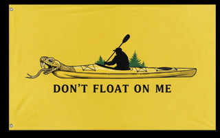 A mockup of the custom flag 'Kayak Flag 2 flag' on a white background