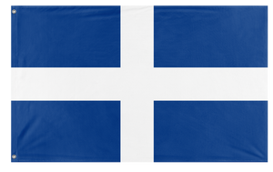 A mockup of the custom flag 'Calleton Union flag' on a white background