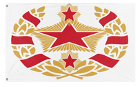 A mockup of the custom flag 'Khursashkija flag' on a white background