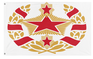 A mockup of the custom flag 'Khursashkija flag' on a white background