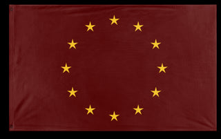 A mockup of the custom flag 'Alexandria flag' on a white background