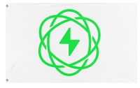 A mockup of the custom flag 'uranix flag' on a white background