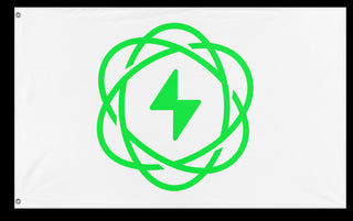 A mockup of the custom flag 'uranix flag' on a white background