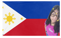 A mockup of the custom flag 'HASH flag' on a white background