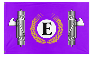 A mockup of the custom flag 'Edgerian Flag: Update flag' on a white background