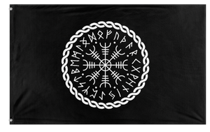 A mockup of the custom flag 'Viking Patrol  flag' on a white background