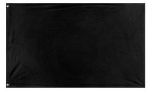 A mockup of the custom flag 'Race Officer Black Flag' on a white background