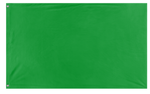 A mockup of the custom flag 'Race Officer Green Falg flag' on a white background