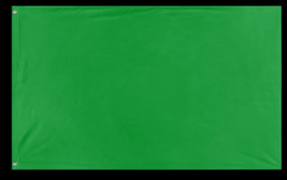 A mockup of the custom flag 'Race Officer Green Falg flag' on a white background