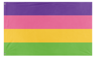 A mockup of the custom flag 'Lesbian 4 color flag' on a white background