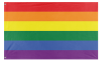 A mockup of the custom flag 'Traditional Flag' on a white background