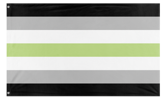 A mockup of the custom flag 'Agender Flag' on a white background