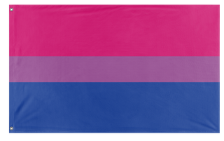 A mockup of the custom flag 'Bisexual Flag' on a white background