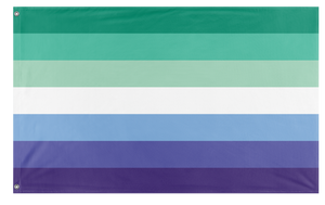 A mockup of the custom flag 'Gay Man Flag' on a white background