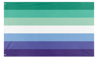A mockup of the custom flag 'Gay Man Flag' on a white background