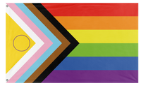 A mockup of the custom flag 'Intersex Progress Flag' on a white background
