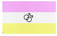 A mockup of the custom flag 'Twink Flag' on a white background