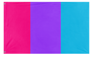 A mockup of the custom flag 'Androgyne Flag' on a white background