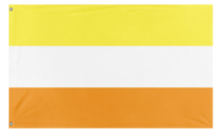 A mockup of the custom flag 'Maverique Pride Flag' on a white background