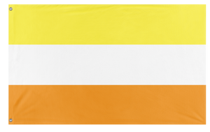 A mockup of the custom flag 'Maverique Pride Flag' on a white background